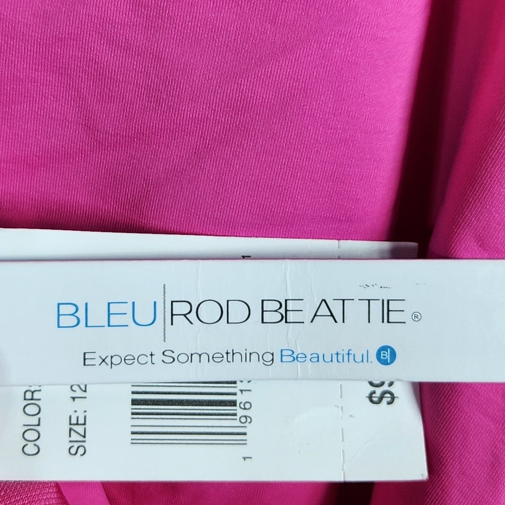 Bleu Rod Beattie One Piece Swimsuit Women 18W Pink Bling Ruched Keyhole Vacation - Picture 5 of 9
